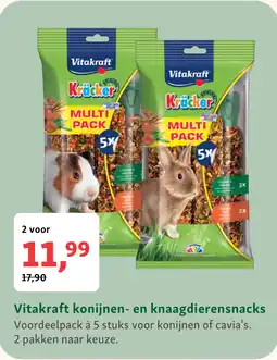 Maxi Zoo Vitakraft konijnen- en knaagdierensnacks aanbieding