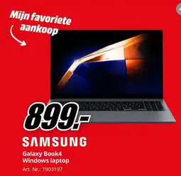 MediaMarkt Samsung Galaxy Book4 Windows laptop aanbieding
