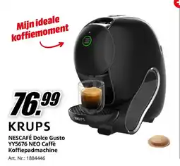 MediaMarkt KRUPS Nescafé Dolce Gusto YY5676 NEO Caffè Koffiepadmachine aanbieding