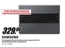 MediaMarkt Samsung pro keyboard beschermhoes voor galaxy tab s12+ beschermhoes met toetsenbord aanbieding