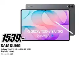 MediaMarkt Samsung Galaxy Tab S12 Ultra 256 GB WiFi Android tablet aanbieding