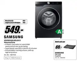 MediaMarkt Samsung WW90DG6U85LBU3 wasmachine aanbieding