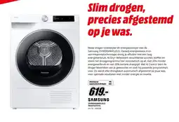 MediaMarkt Samsung DV90DG6845LEU3 Wasmachine aanbieding