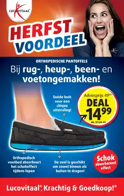 Lucovitaal ORTHOPEDISCHE PANTOFFELS aanbieding