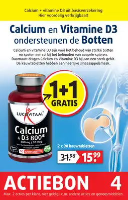 Lucovitaal Calcium en Vitamine D3 aanbieding
