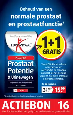 Lucovitaal Prostaat Potentie & Urinewegen aanbieding