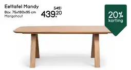 Leen Bakker Eettafel Mandy aanbieding