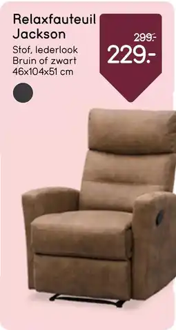 Leen Bakker Relaxfauteuil Jackson aanbieding
