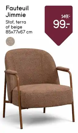 Leen Bakker Fauteuil Jimmie aanbieding
