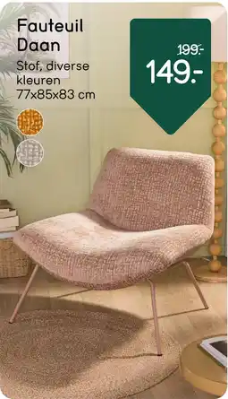 Leen Bakker Fauteuil Daan aanbieding