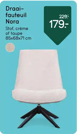 Leen Bakker Draaifauteuil Nora aanbieding