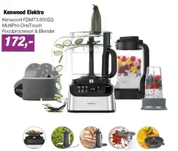 EP Kenwood FDM73.850SS MultiPro OneTouch Foodprocessor & Blender aanbieding