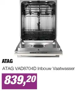 EP ATAG VAD8704D Inbouw Vaatwasser aanbieding