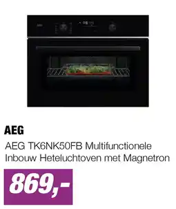 EP AEG TK6NK50FB Multifunctionele Inbouw Heteluchtoven met Magnetron aanbieding