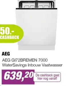 EP AEG GI72BREMEN 7000 WaterSavings Inbouw Vaatwasser aanbieding