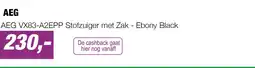 EP AEG VX83-A2EPP Stofzuiger met Zak - Ebony Black aanbieding