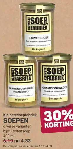 Ekoplaza Kleinstesoepfabriek SOEPEN aanbieding