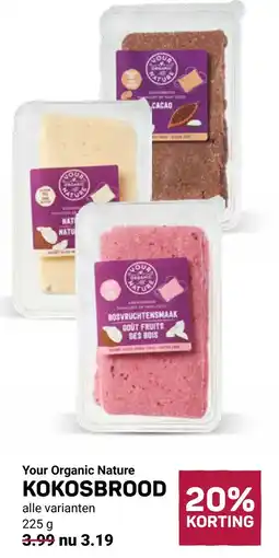 Ekoplaza Your Organic Nature KOKOSBROOD aanbieding