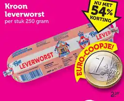 Coop Kroon leverworst aanbieding