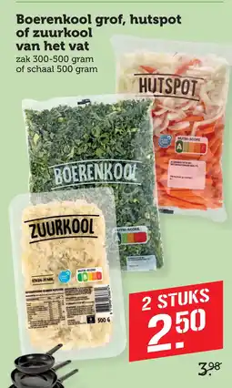 Coop Boerenkool grof, hutspot of zuurkool van het vat aanbieding