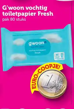 Coop G'woon vochtig toiletpapier Fresh aanbieding