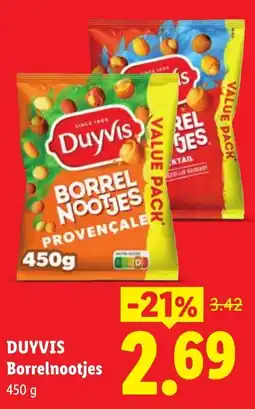 Lidl Duyvis borrelnootjes aanbieding
