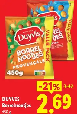 Lidl DUYVIS Borrelnootjes aanbieding