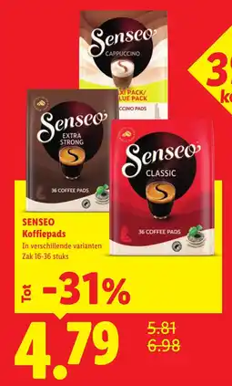Lidl Senseo koffiepads aanbieding
