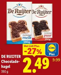 Lidl DE RUIJTER Chocolade- hagel aanbieding