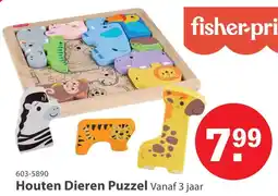Toys2Play Fisher-Price hout dieren puzzel aanbieding