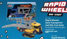 Toys2Play Rapid Wheels Auto Transporter met Die Cast Auto aanbieding