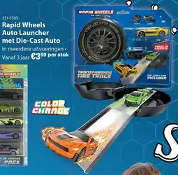 Toys2Play Rapid Wheels Auto Launcher met Die-Cast Auto aanbieding