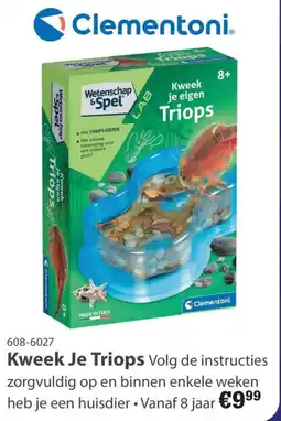 Toys2Play Clementoni Kweek Je Triops aanbieding