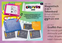 Toys2Play Creafun Trend Magnetisch 2-in-1 Tekenbord aanbieding
