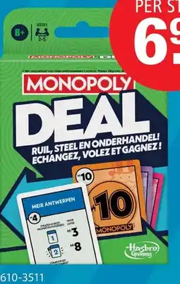Toys2Play Spel Monopoly deal kaartspel aanbieding