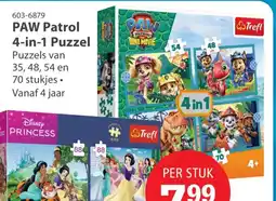 Toys2Play Paw Patrol 4-in-1 Puzzel aanbieding