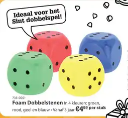 Toys2Play Foam Dobbelstenen aanbieding