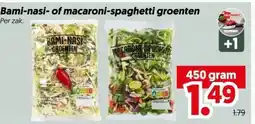 Dekamarkt Bami-nasi- of macaroni-spaghetti groenten aanbieding