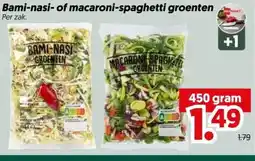 Dekamarkt Bami-nasi- of macaroni-spaghetti groenten aanbieding