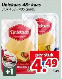 Dekamarkt Uniekaas 48+ kaas aanbieding