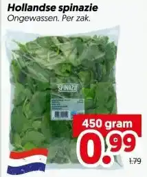 Dekamarkt Hollandse spinazie aanbieding