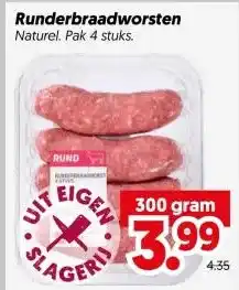 Dekamarkt Runderbraadworsten aanbieding