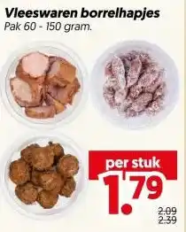 Dekamarkt Vleeswaren borrelhapjes aanbieding