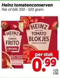 Dekamarkt Heinz tomatenconserven aanbieding