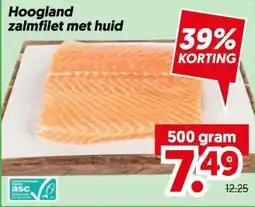 Dekamarkt Hoogland zalmfilet met huid aanbieding