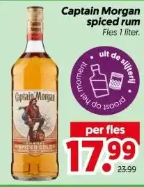 Dekamarkt Captain Morgan spiced rum aanbieding