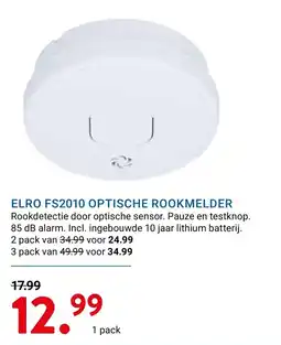 Kluswijs elro fs2010 optische rookmelder aanbieding