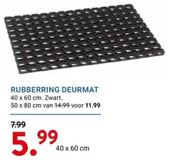Kluswijs rubberring deurmat aanbieding