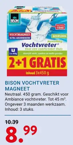Kluswijs BISON VOCHTVRETER MAGNEET aanbieding
