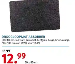 Kluswijs droogloopmat absorber aanbieding